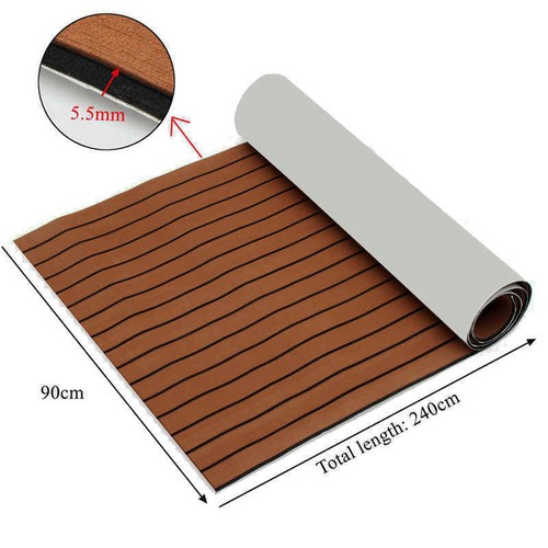 Boat Decking EVA Foam Sheet 240x60/90cm Marine Teak Flooring EVA Yacht Carpet AU - Picture 4 of 18