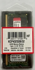 Kingston - KCP432SD8/32 - 32GB DDR4 SDRAM Memory Module