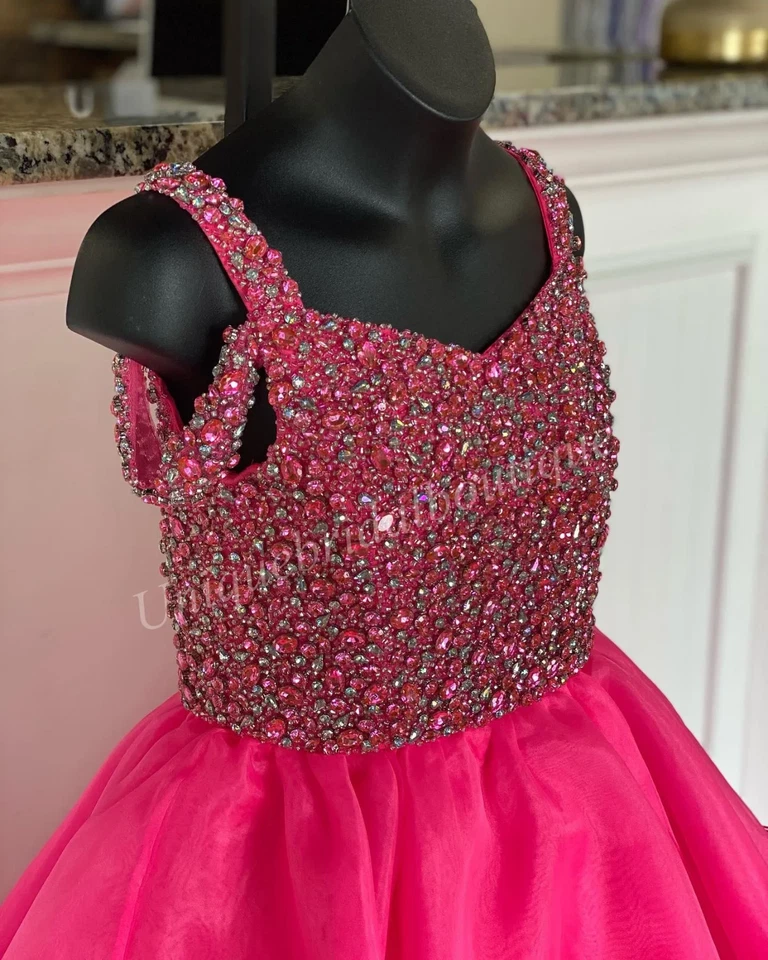Teens Preteen Girl Pageant Dress Ballgown Little Kid Birthday Formal Party Gown - Image 3 of 4