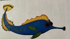 NEW FISH STENCIL FUN-LA Stencilworks 3291 Satchmo 15x21 Stencil Wall Decor