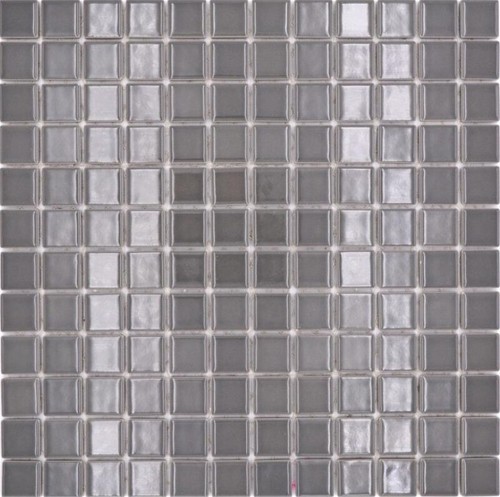 Mosaïque de Céramique Gris Métallisé Anthracite Foncé Paroi Brillant
