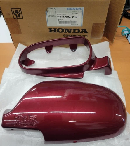 VINTAGE NEW HONDA ORIGINAL 1992-1993 HONDA ACCORD LEFT MIRROR HOUSING RED R78P