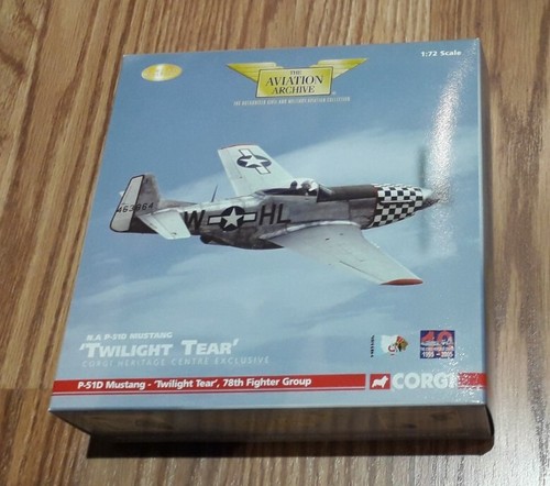 Corgi Aviation Archive AA32220 P51-D Mustang Twilight Tear limitierte Auflage - Bild 1 von 6