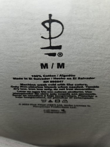 Pink Floyd Unisex weißes Shirt Größe Medium - Bild 5 von 5