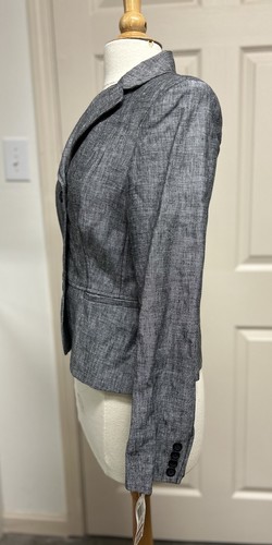 NWT Style & Co Petite Linen Taylored Jacket 8P Sienna WPL 8046 - Picture 3 of 12