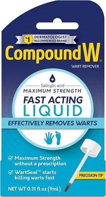 Compound W Maximum Strength Liquid Wart Remover Fast Acting Salicylic Acid