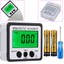 Bevel Digital Mini Gauge 0-360 LCD Protractor Base Inclinometer Magnet Angle Box