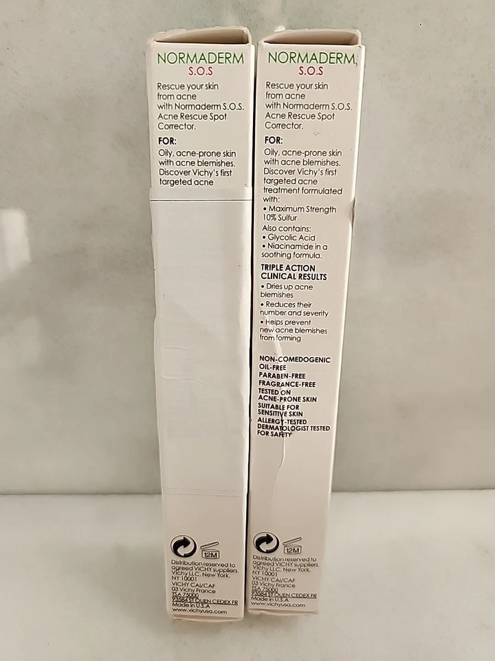 Corrector de manchas de rescate de acné Vichy Normaderm S.O.S 0,68 oz caducidad 08/24+ (m5) Foto 3 de 3