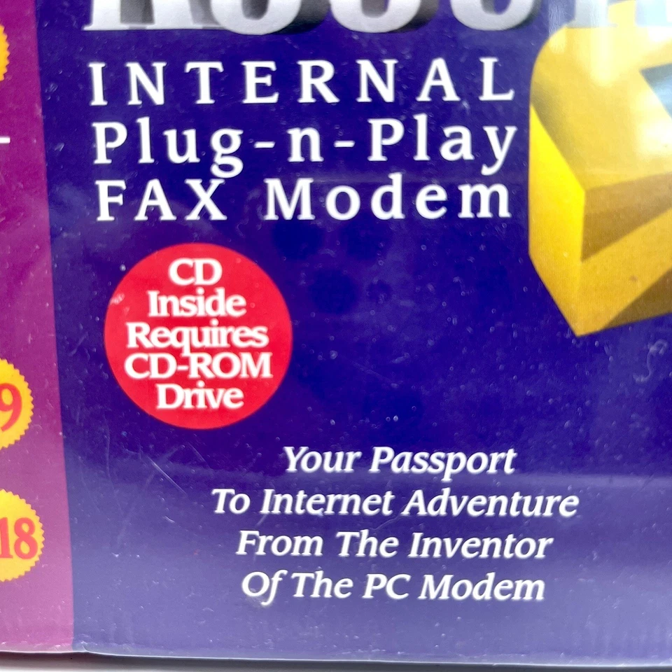 1990s Hayes Accura 336 INT PNP Fax Modem 288 v.34 Internal Plug~N~Play NEW Vtg - Image 3 of 4