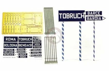 Model Victoria 1/35 Italian Local Road Signs WWII w/Decals (Italy & Libya) 4037