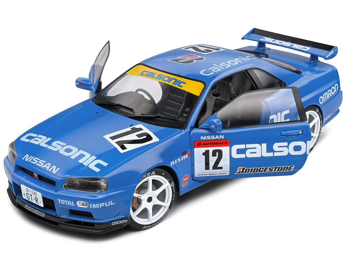 SOLIDO ソリド　Nissan Skyline GT-R (R34)1/18 Solido 1:18 Nissan Skyline GT-R (R34) in Active Red – Model