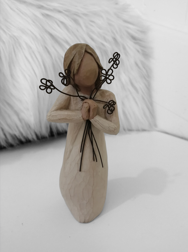 Schöne Willow Tree Friendship Figur 2004 von Susan Lordi Mädchen mit Blumen - Bild 6 von 7