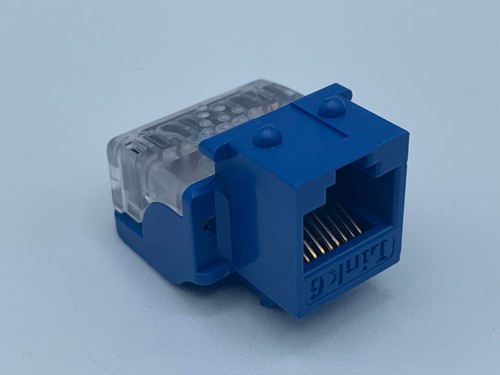 ICC (IC1078V6BK) CAT6 JACK, LINK 6, LOT OF 6 BRAND NEW CONNECTORS BLUE - Picture 11 of 13