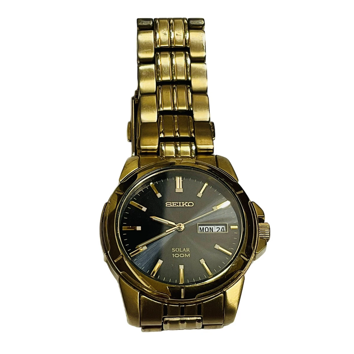 Seiko solar day store date watch