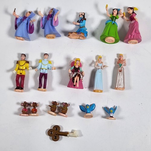 VTG 1995 Bluebird Polly Pocket Disney CINDERELLA Doll LOT Figures Prince Mice