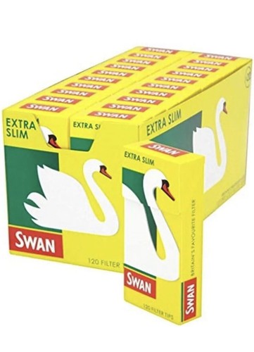 Puntas de filtro de cigarrillo Swan Extra Slim Tips paquetes de 10 - Imagen 2 de 2
