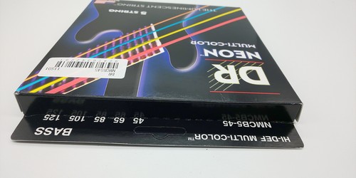 DR base string 5 string NEON nickel plated multicolored coated 045-.125 NMCB5-45 - Picture 4 of 7