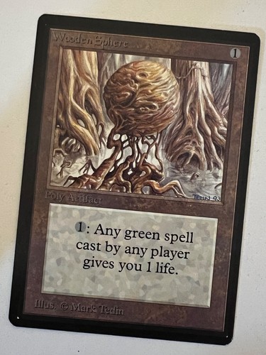 Magic the Gathering MTG Beta Wooden Sphere NM (Beta Bob)