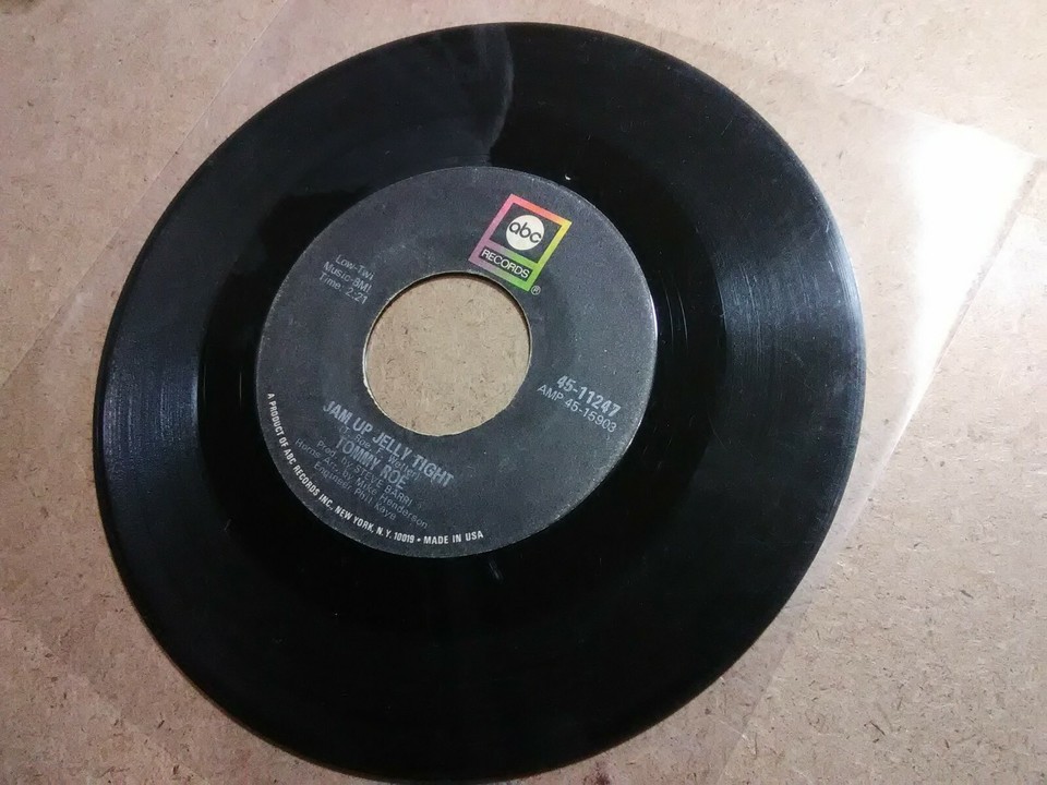 TOMMY ROE JAM UP JELLY TIGHT / MOONTALK [VG+] 45RPM 7" vinyl record