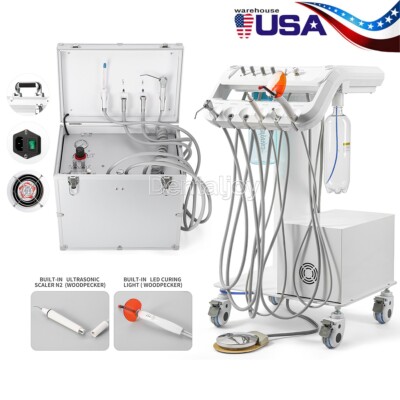 Dental unidad móvil de entrega de succión compresor de aire 4 Holes