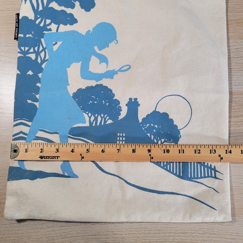 Nancy Drew Tote Bag Book Tote Out Of Print School Bag Double Handle 14" x 16" - Picture 10 of 10