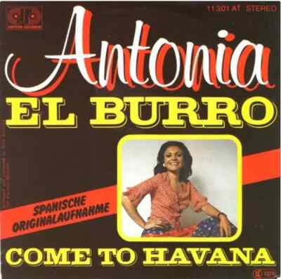 Antonia Rodriguez El Burro Vinyl Single 7inch NEAR MINT Jupiter Records