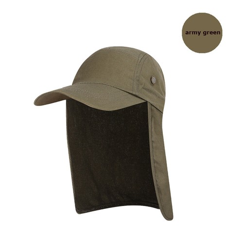 Unisex Cap With Ear Neck Cover Flap Sun Visor Outdoor Travel Camping Fishing Hat - Picture 23 of 29
