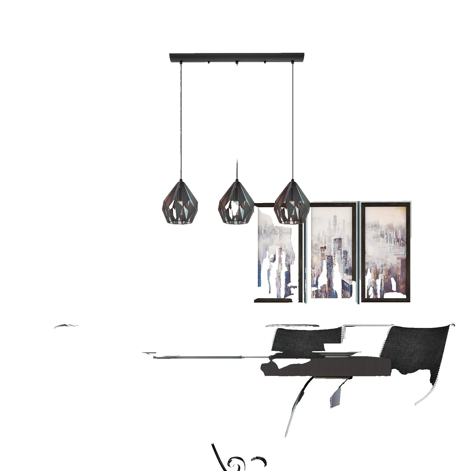 Copper Kitchen Contemporary Chandeliers & Ceiling Fixtures