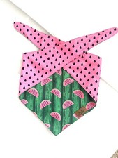 Pawsh Dog Bandana Watermelon Reversible Lightweight Breathable LG/ XL Size