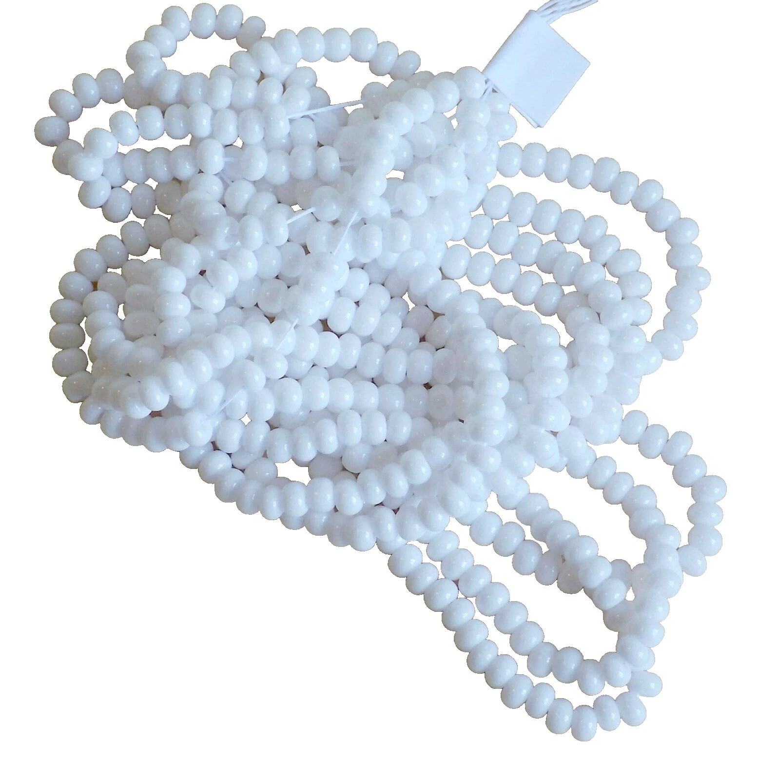 Glass Rocaille White Jewelry Making Beads