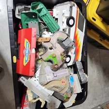 Vintage Galoob Mirco Machines Large Lot Of 50 pieces Playsets,parts Etc