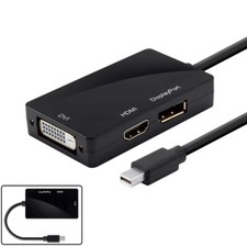Mini DisplayPort DP 1.1 to HDMI / DVI / Display Port Monitor Adapter Cable Mac