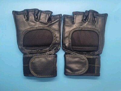 Rare WEC Black Fight gloves UFC Strikeforce MMA Ouano | eBay