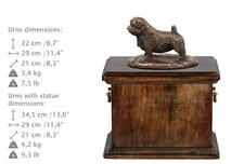 Norfolk Terrier, dog urn, made of cold cast bronze, ArtDog,USA - kind1