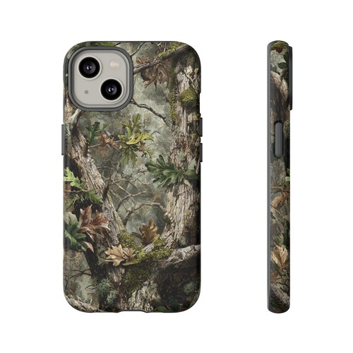 Pour iPhone | Samsung Galaxy | Coque téléphone Pixel - Feuilles de chêne mousse chasse camouflage - Photo 88 sur 255