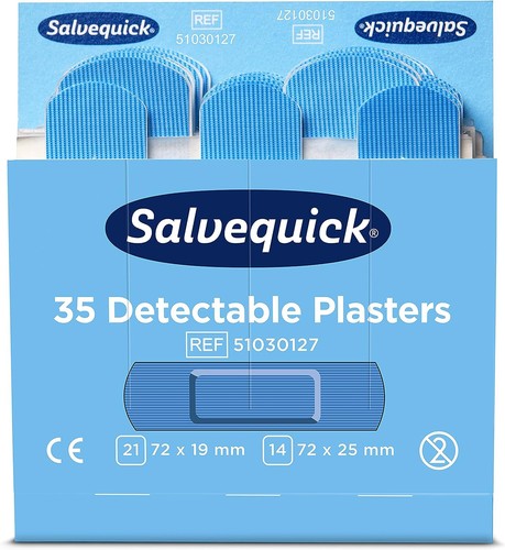 Salvequick® | Mit Metalldetektoren nachweisbar Refill 51030127 Farbe Blau | - Bild 2 von 2
