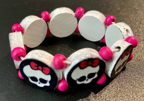 Monster High Theme Wood Bracelets Teens Child Baby Accessories - Picture 12 of 36