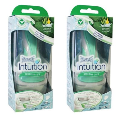 Wilkinson by Schick Intuition Sensitive Care Razor (2 Pk) + Eyebrow Trimmer