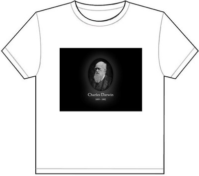 CHARLES DARWIN T-SHIRT TEE PICTURE PHOTO theory science natural selection 689