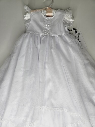 Pippa and Julie Baby Girls Baptism Christening Gown 6-9 Months - Picture 3 of 22