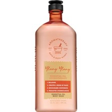 Lot of 4 BATH  BODY WORKS AROMATHERAPY YLANG YLANG BODY WASH ESSENTIAL OIL 10oz