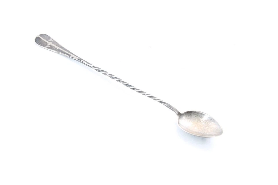 2 X Ancien Cuillère Vintage Longue Cuillère À Glace 25Cm - Photo 3/4