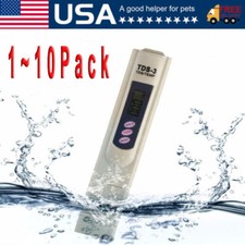 Handheld Water Quality Hardness Purity Digital LCD Meter 0-9990 PPM TDS TDS-3