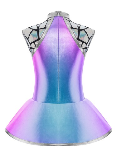 Niñas Vestido Extraterrestre Galaxia Cósmica Robot Vestido Lentejuelas Acampanado Línea A Vestidos de Baile - Imagen 11 de 33