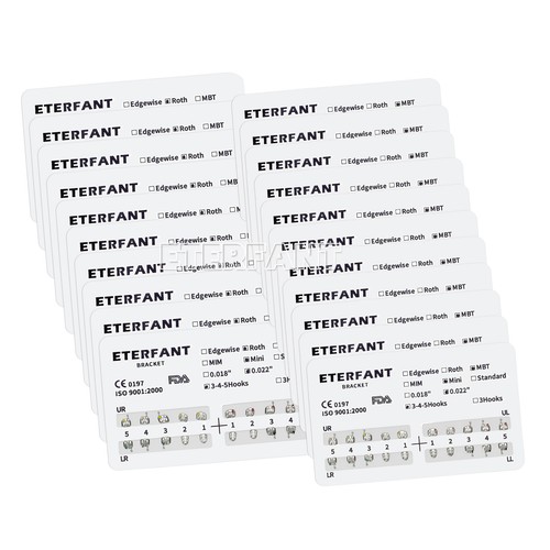 Dental Orthodontic Brackets Braces Mini Metal Roth/MBT 022 345 Hooks 20Pcs/pack - Picture 17 of 28