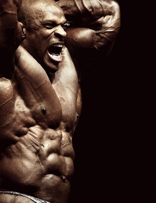 LARGE RONNIE COLEMAN BODYBUILDER MUSCLES FLEXING PHOTO PRINT PREMIUM POSTER