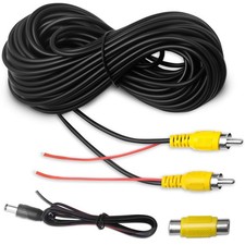 WEUASTE Premium Backup Camera RCA Cables, Car Reverse Cable 33 feet