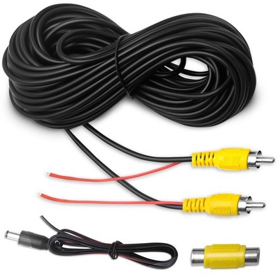 WEUASTE Premium Backup Camera RCA Cables, Car Reverse Cable 33 feet