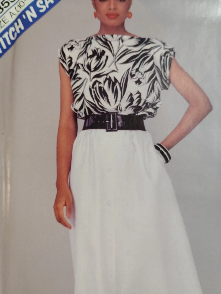 McCall's Stitch N Save 8550 Shirt Top Skirt Sewing Pattern Ladies 10 12 14 UC - Image 3 of 4