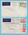 AUSTRALIA 2 air covers over France 1938 Sydney to Horgen, Switzerland